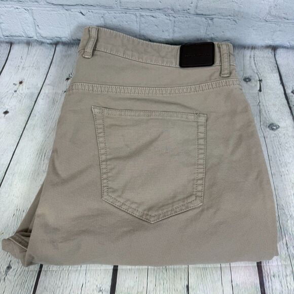 Peter Millar Chinos Pants Men 38X27 Tan Khakis Golf Preppy Casual - Picture 1 of 15